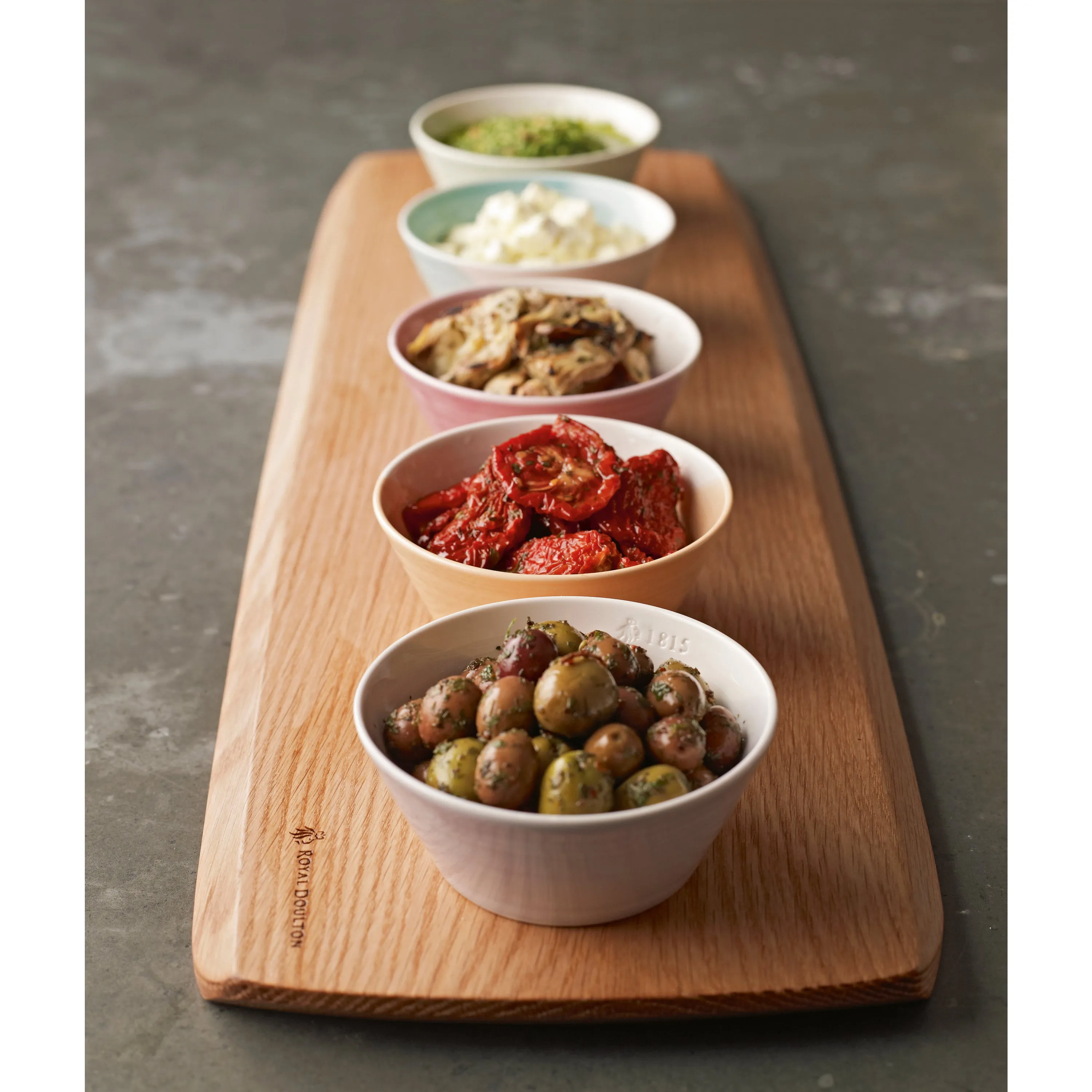 1815 Dip Tray Multi Color Set of 8