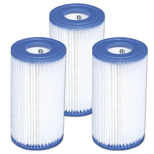3 Pack Intex Type A Filter Cartridge for Above Ground Swimming Pool Pumps
