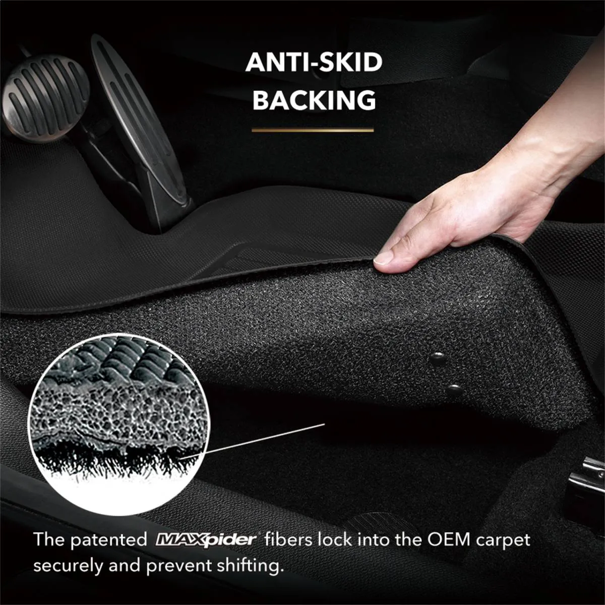 3D MAXpider Floor Mats Genesis GV70 (22-24) All-Weather Kagu Series Black - Front or Second Row