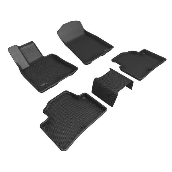 3D MAXpider Floor Mats Genesis GV70 (22-24) All-Weather Kagu Series Black - Front or Second Row
