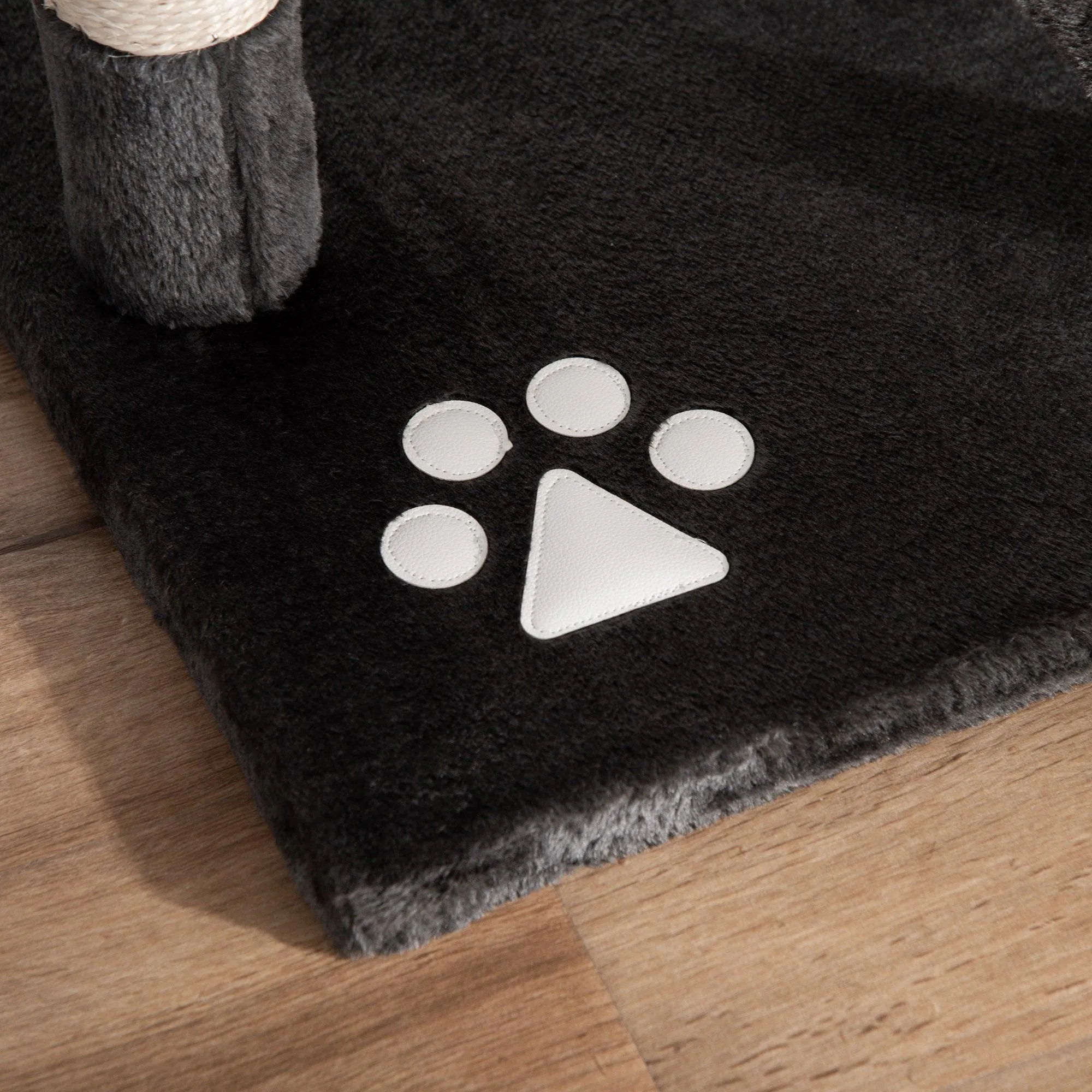 Adjustable Height Cat Tree, 240-260cm - Dark Grey