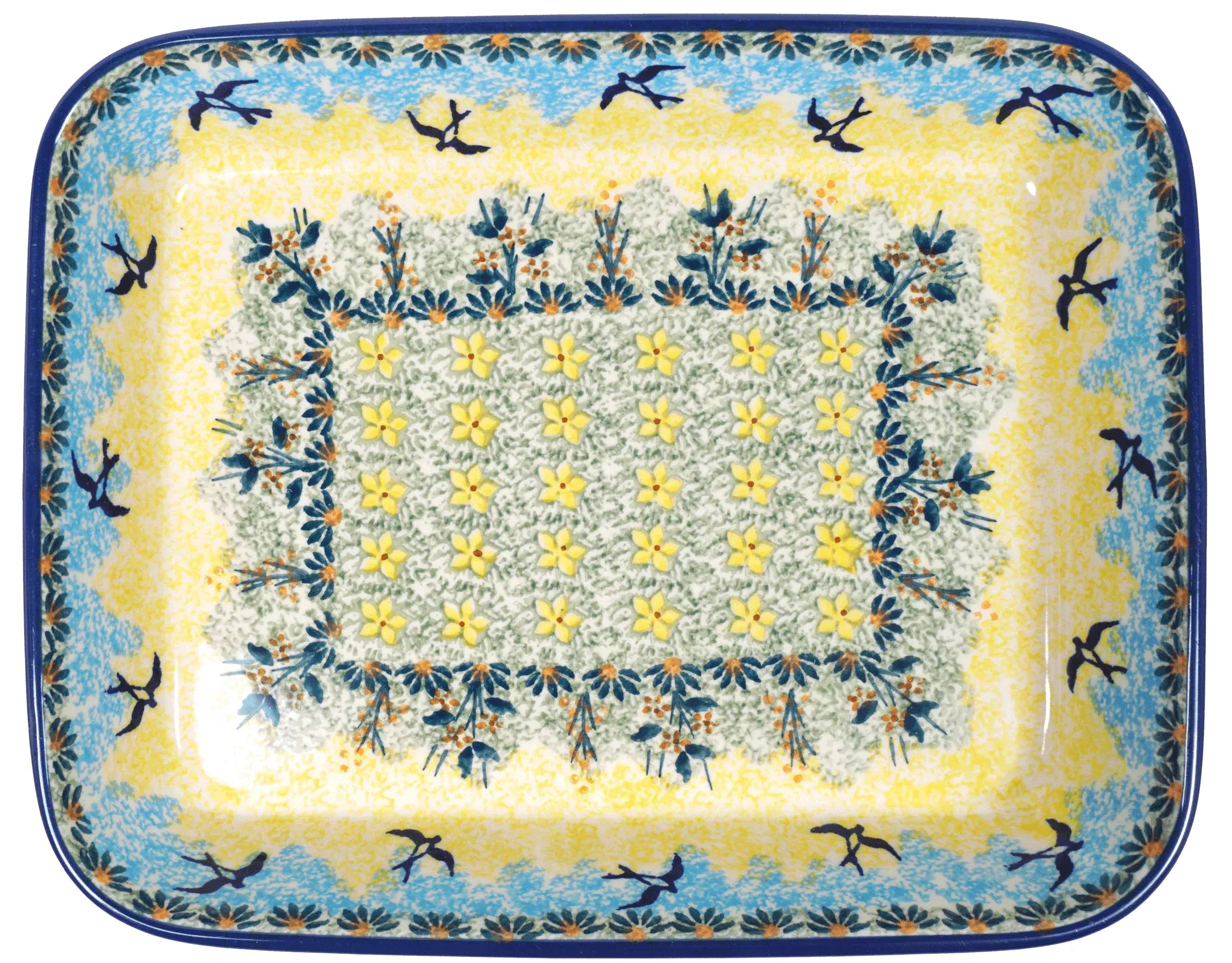Baker, Rectangular, Shallow, 8"x10" in "Soaring Swallows" by Manufaktura | P103S-WK57