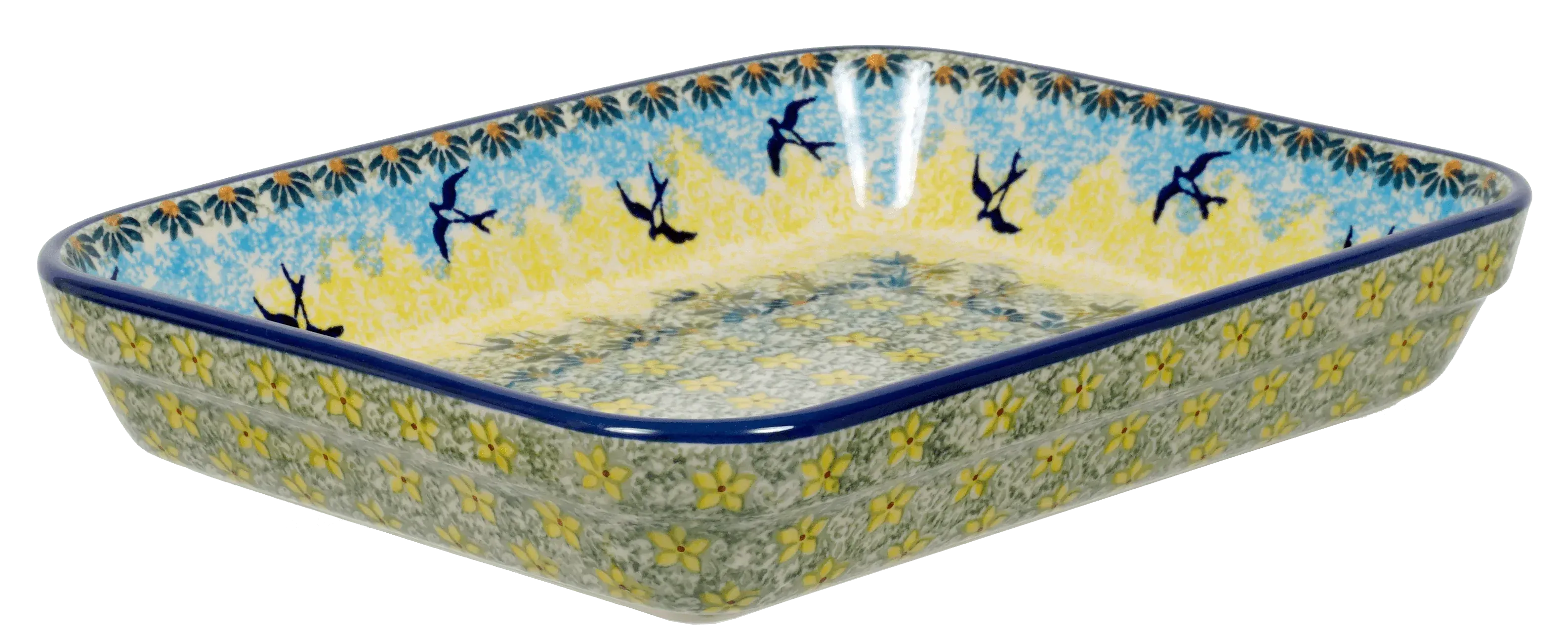 Baker, Rectangular, Shallow, 8"x10" in "Soaring Swallows" by Manufaktura | P103S-WK57