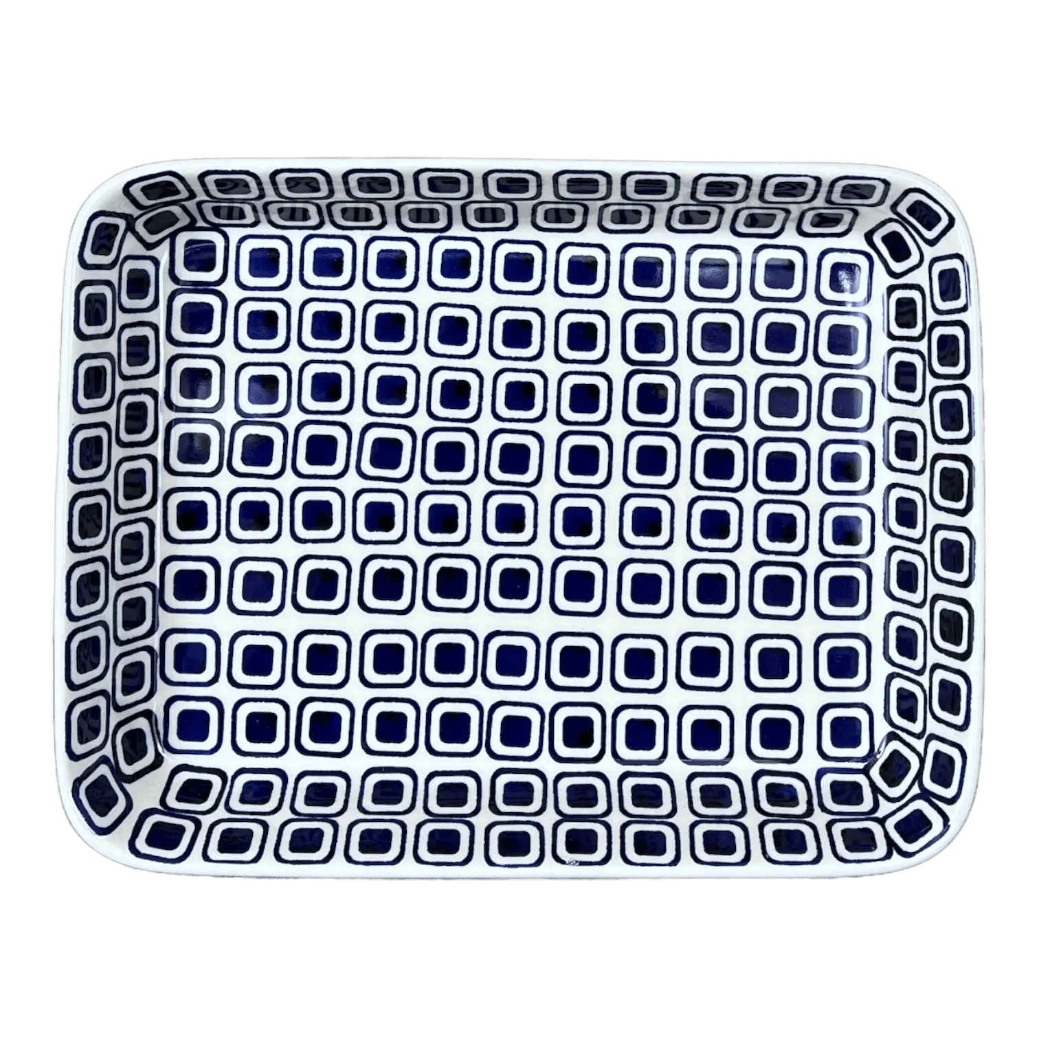 Baker, Rectangular, Shallow, 9" x 11" in "Navy Retro" by Manufaktura | P104U-601A
