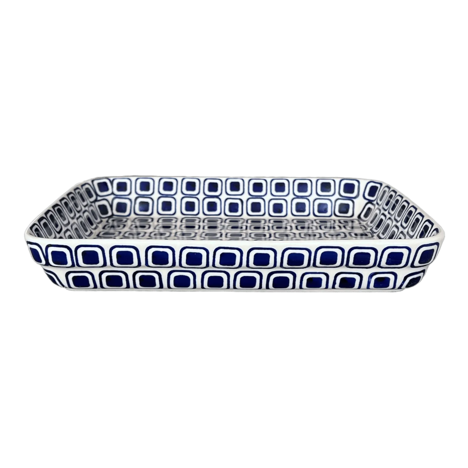 Baker, Rectangular, Shallow, 9" x 11" in "Navy Retro" by Manufaktura | P104U-601A