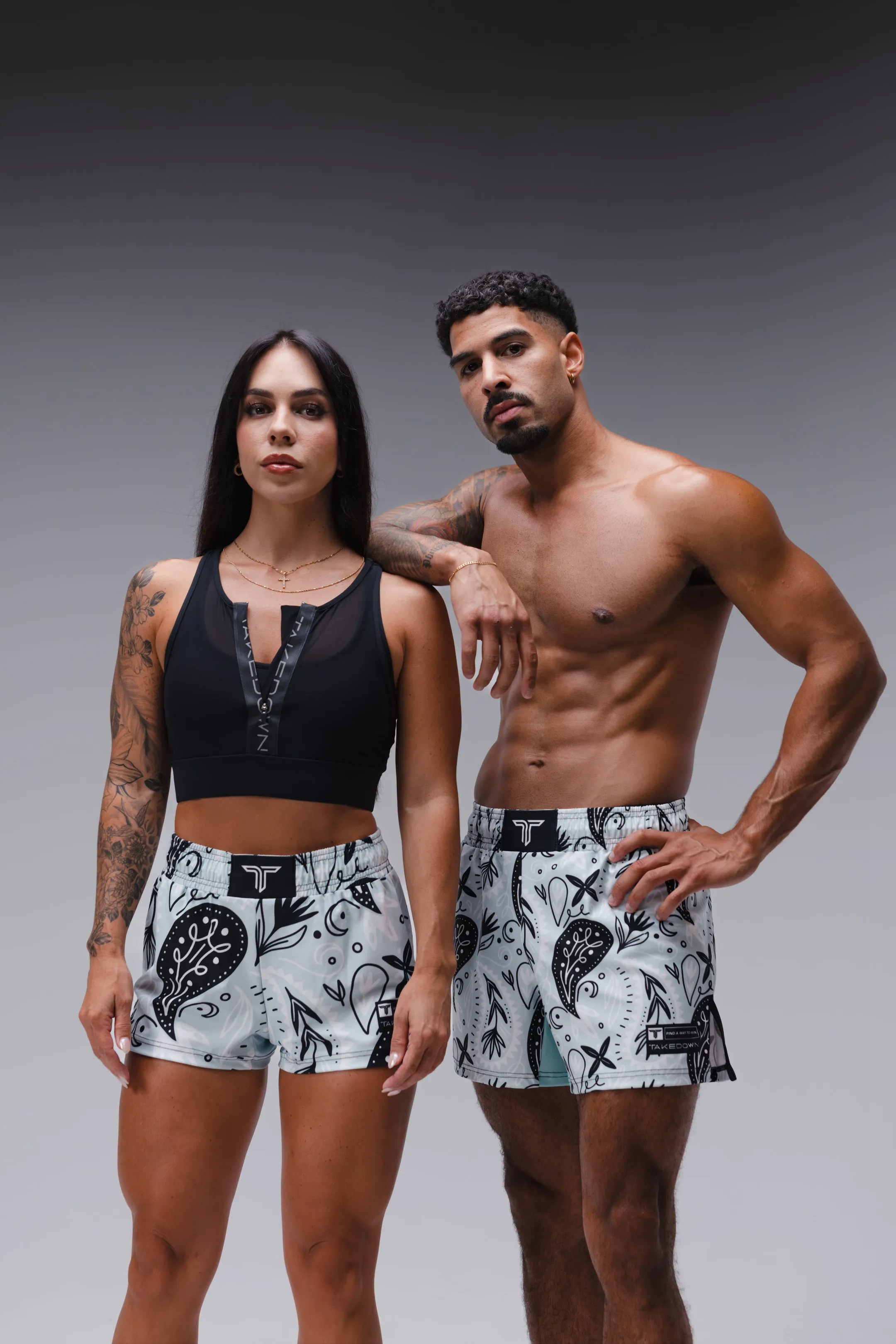 Bandana Women's Fight Shorts (3" Inseam) - Ice