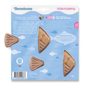 Benebone Puppy Pack Fishbone Chew Toy, 2 pack