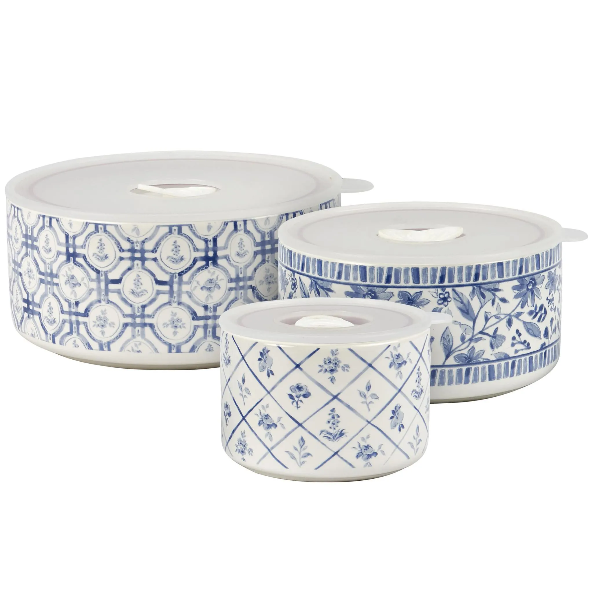 Blue Florals Server Set