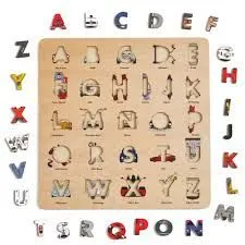 Car Legends Wooden Alphabet Puzzle