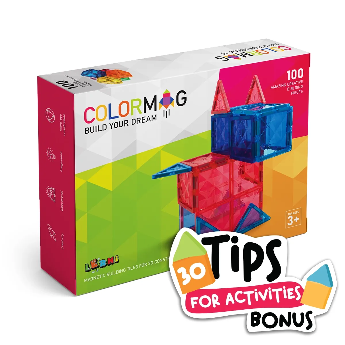 COLORMAG magnetic building set 100 pcs