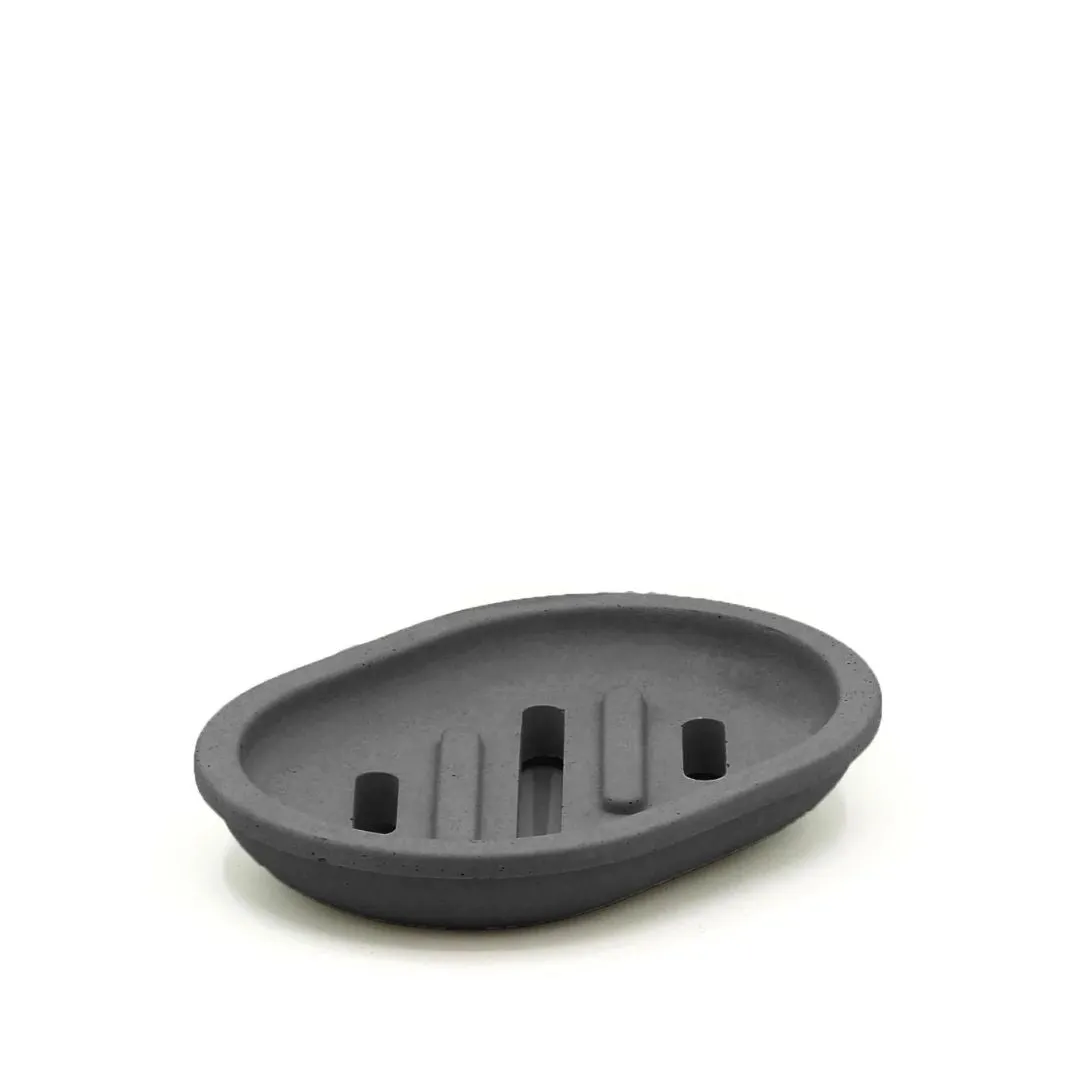 Concrete Soap Dish (Charcoal)