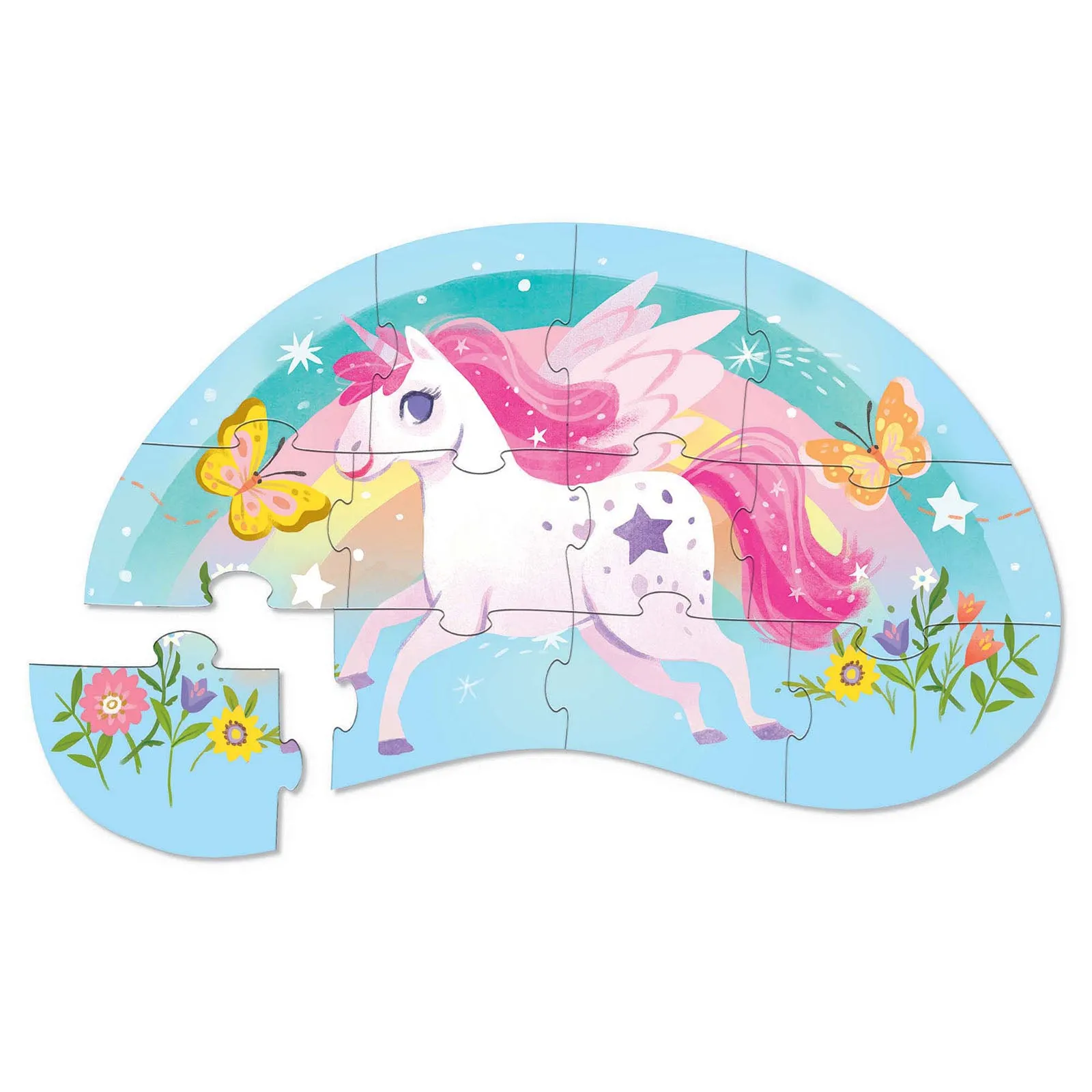 Crocodile Creek 12 Piece Puzzle Sweet Unicorn