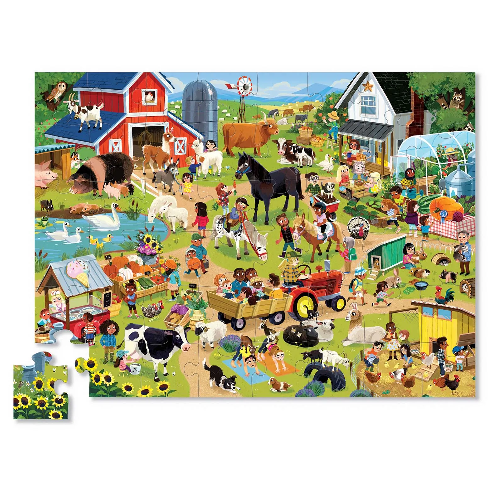 Crocodile Creek 48 Piece Puzzle Day at the Farm