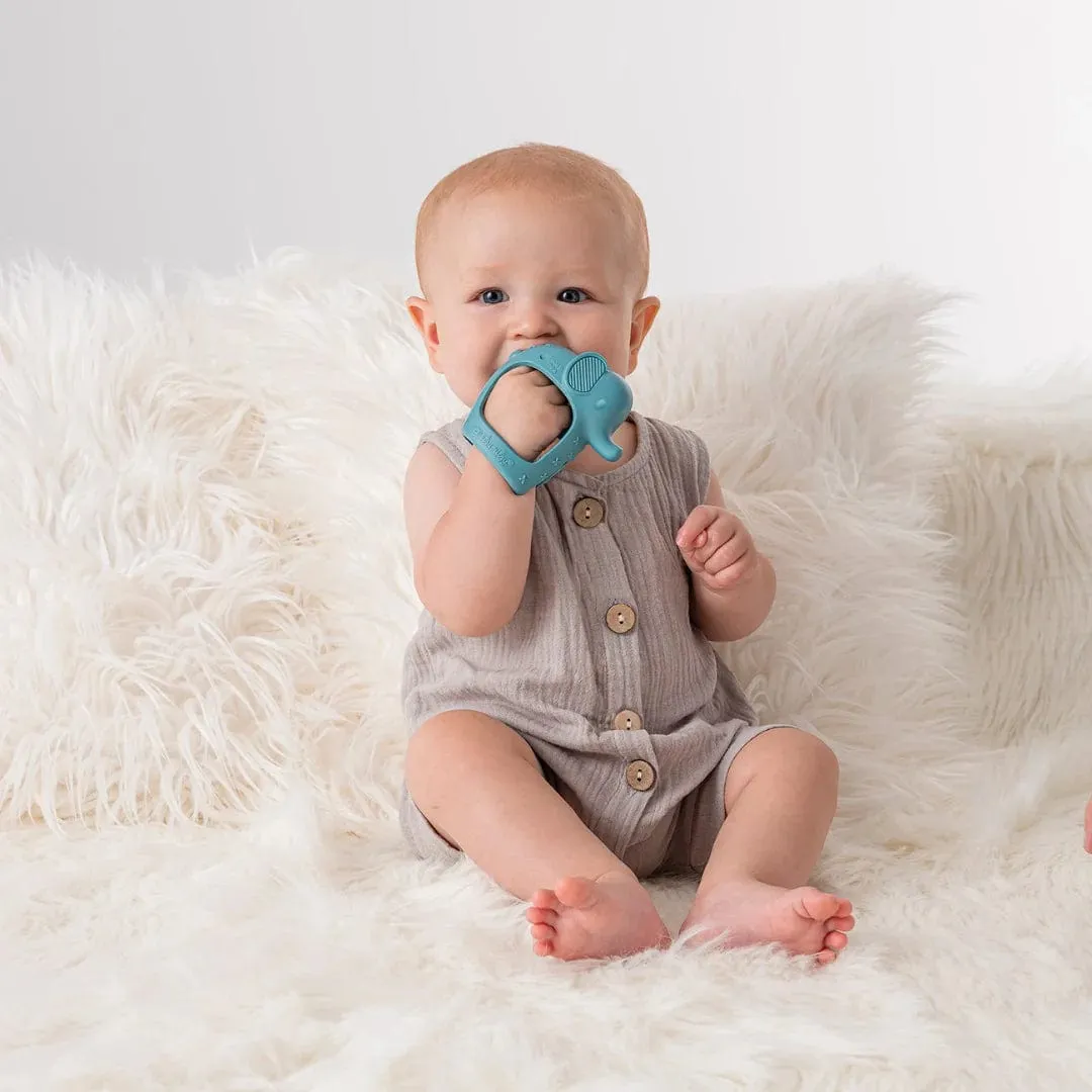 Elephant Bitzy Grip™ Hand Teether