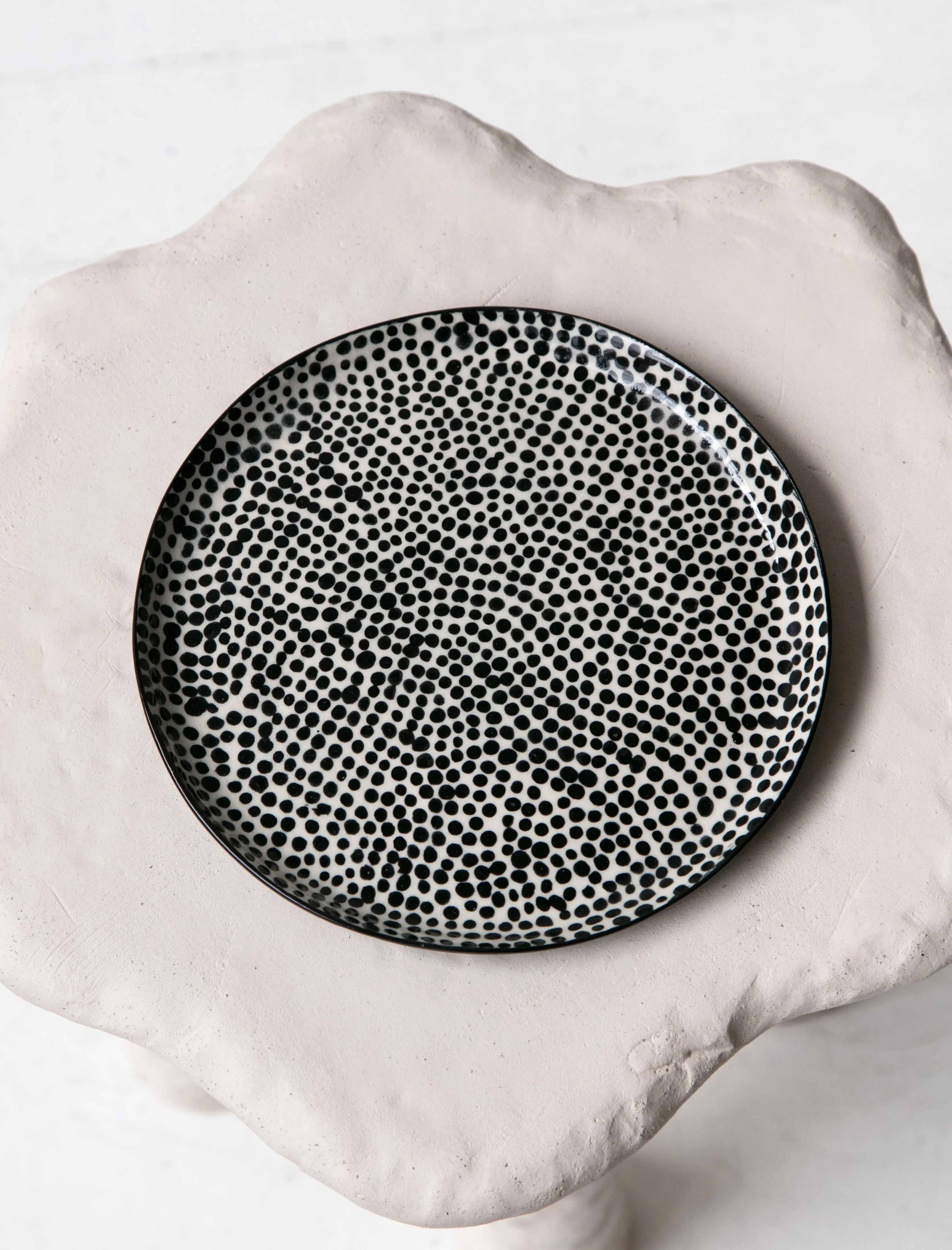 Hand Painted Dot Dishes
