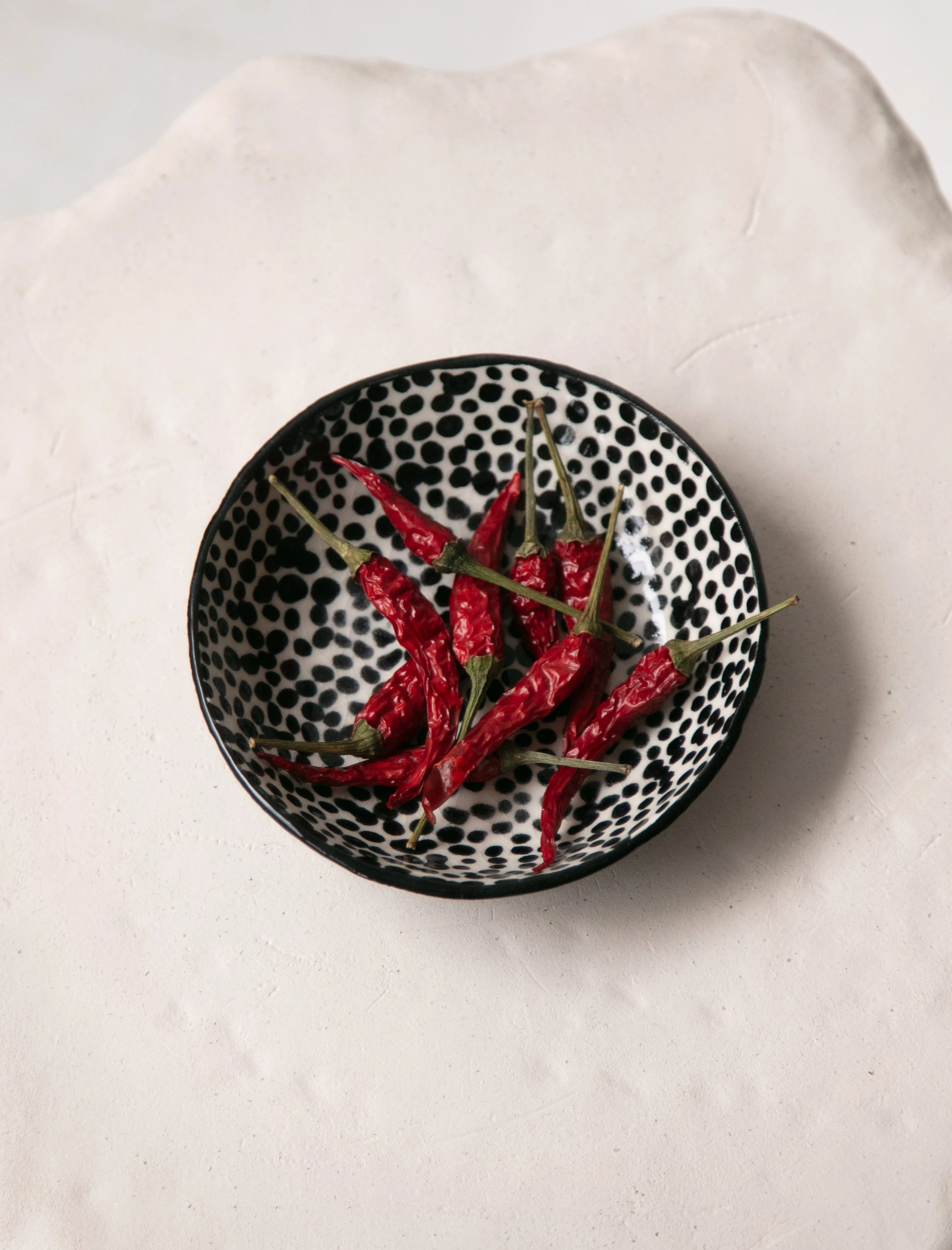 Hand Painted Dot Dishes