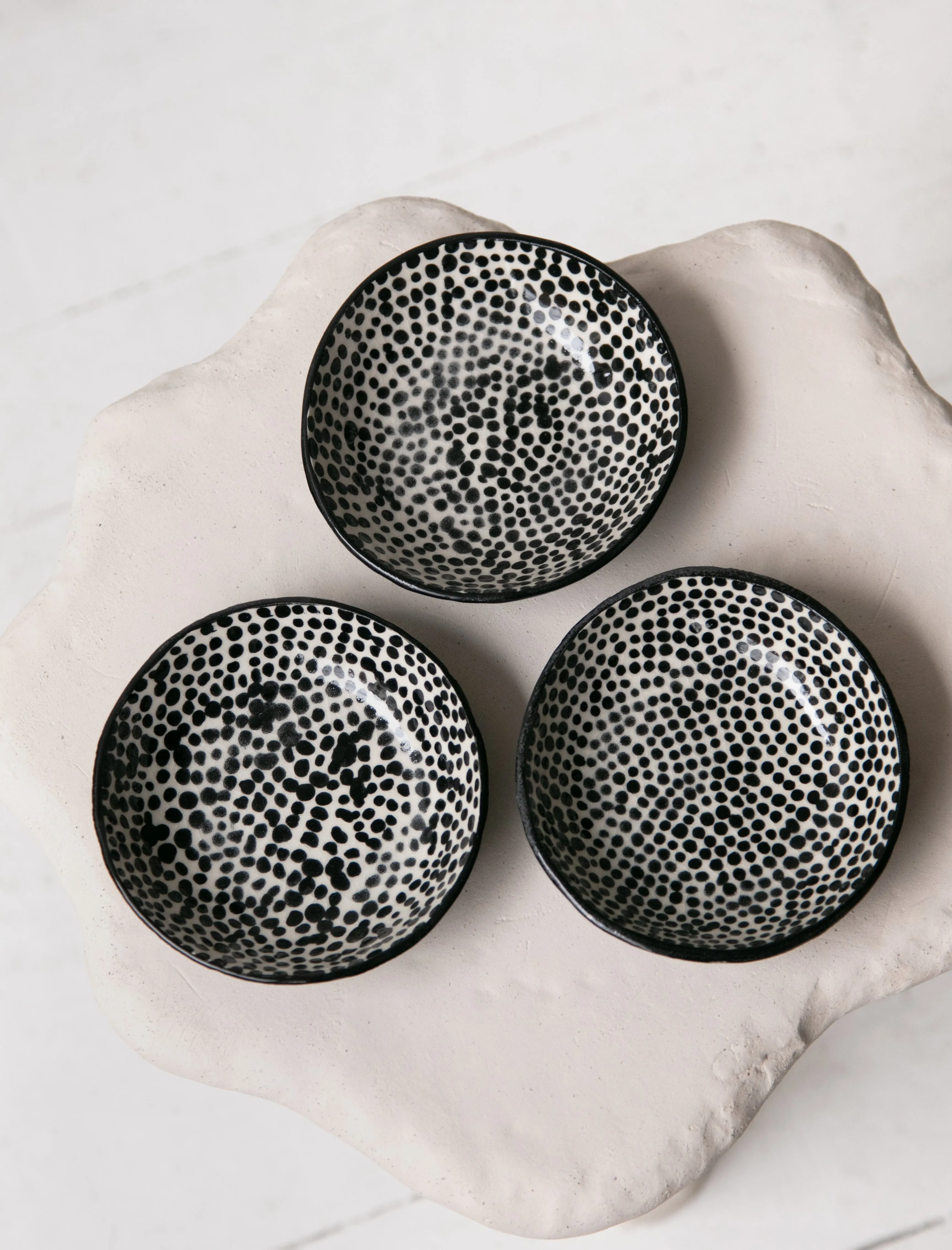 Hand Painted Dot Dishes