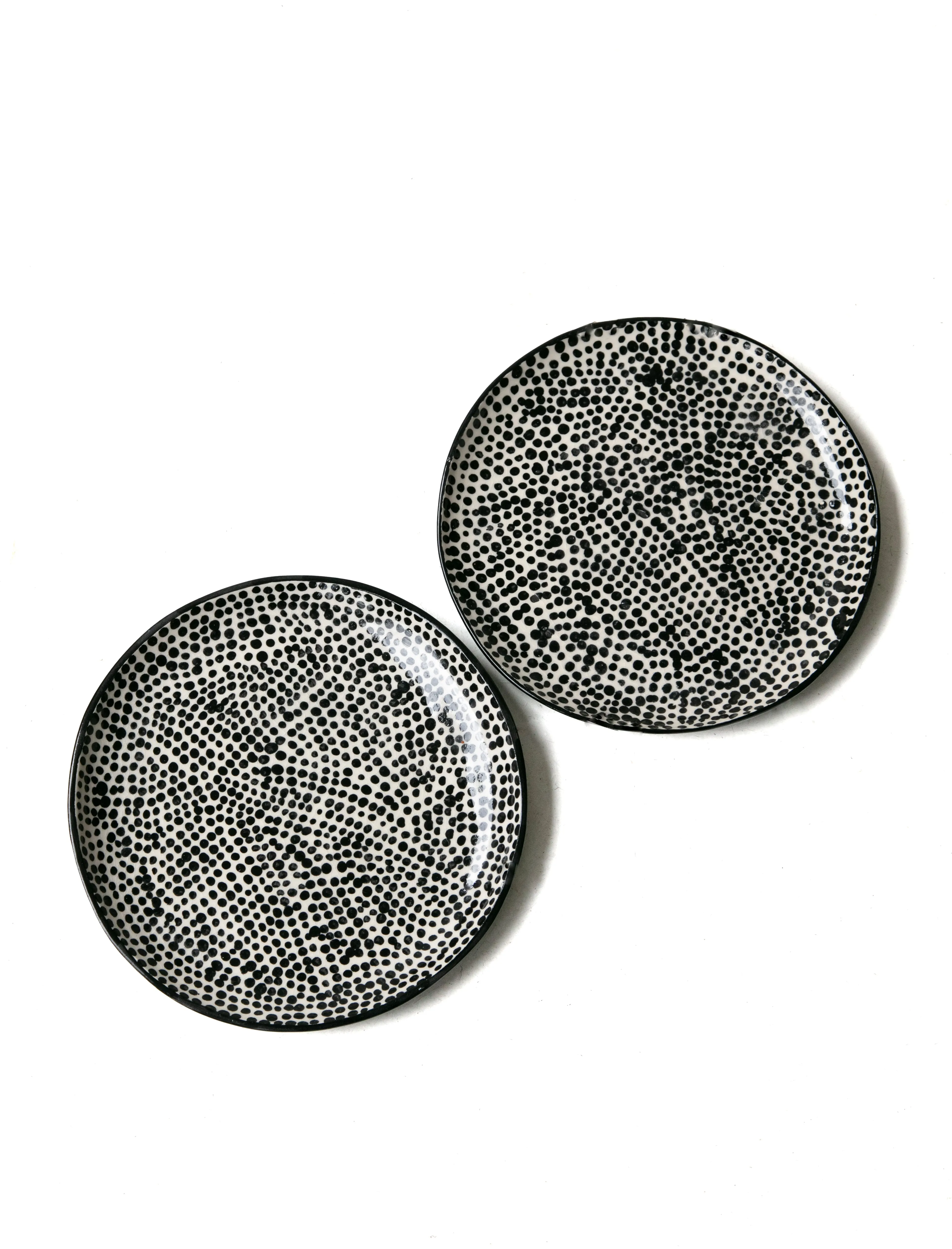 Hand Painted Dot Dishes