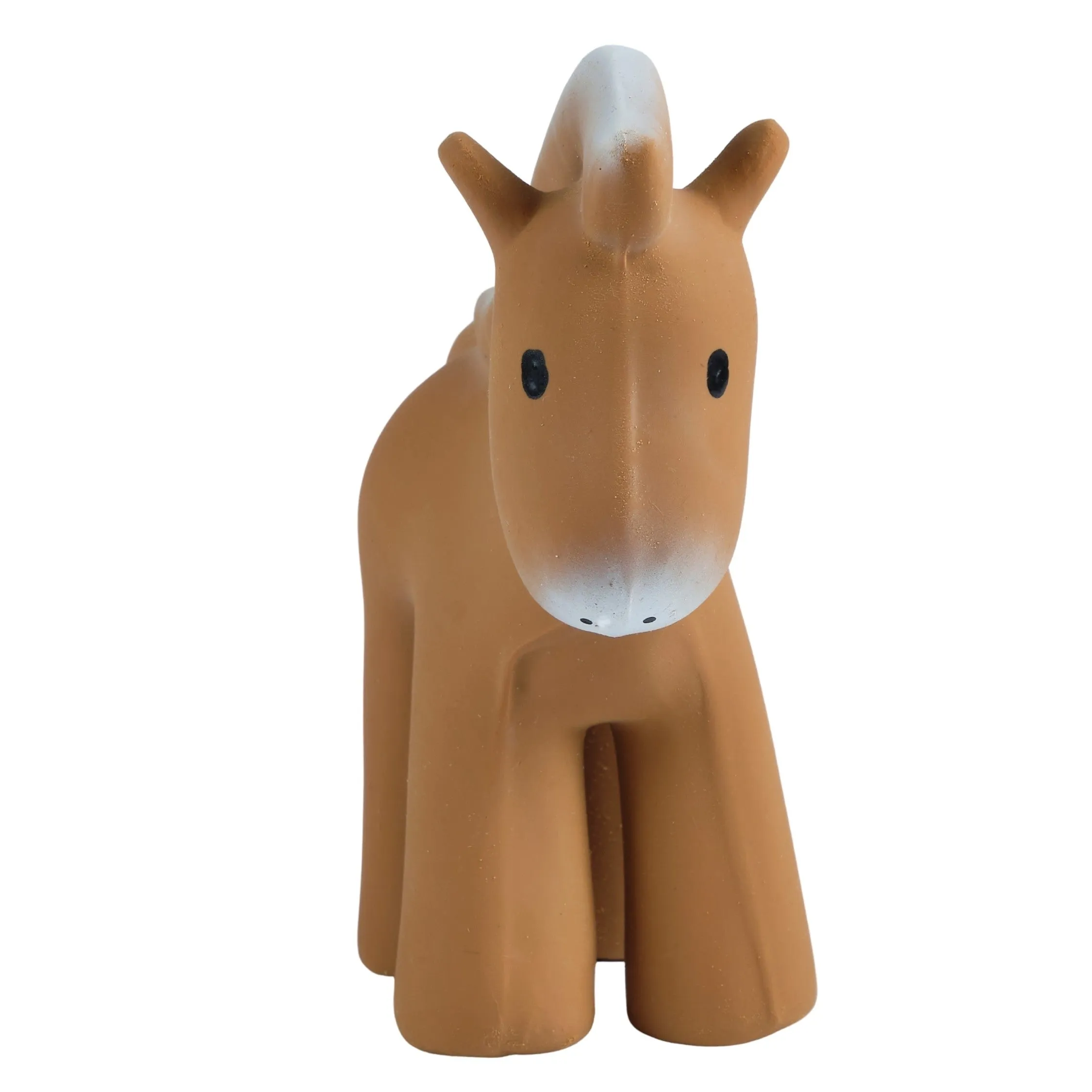 Horse - Natural Rubber Baby Teether Rattle & Bath Toy