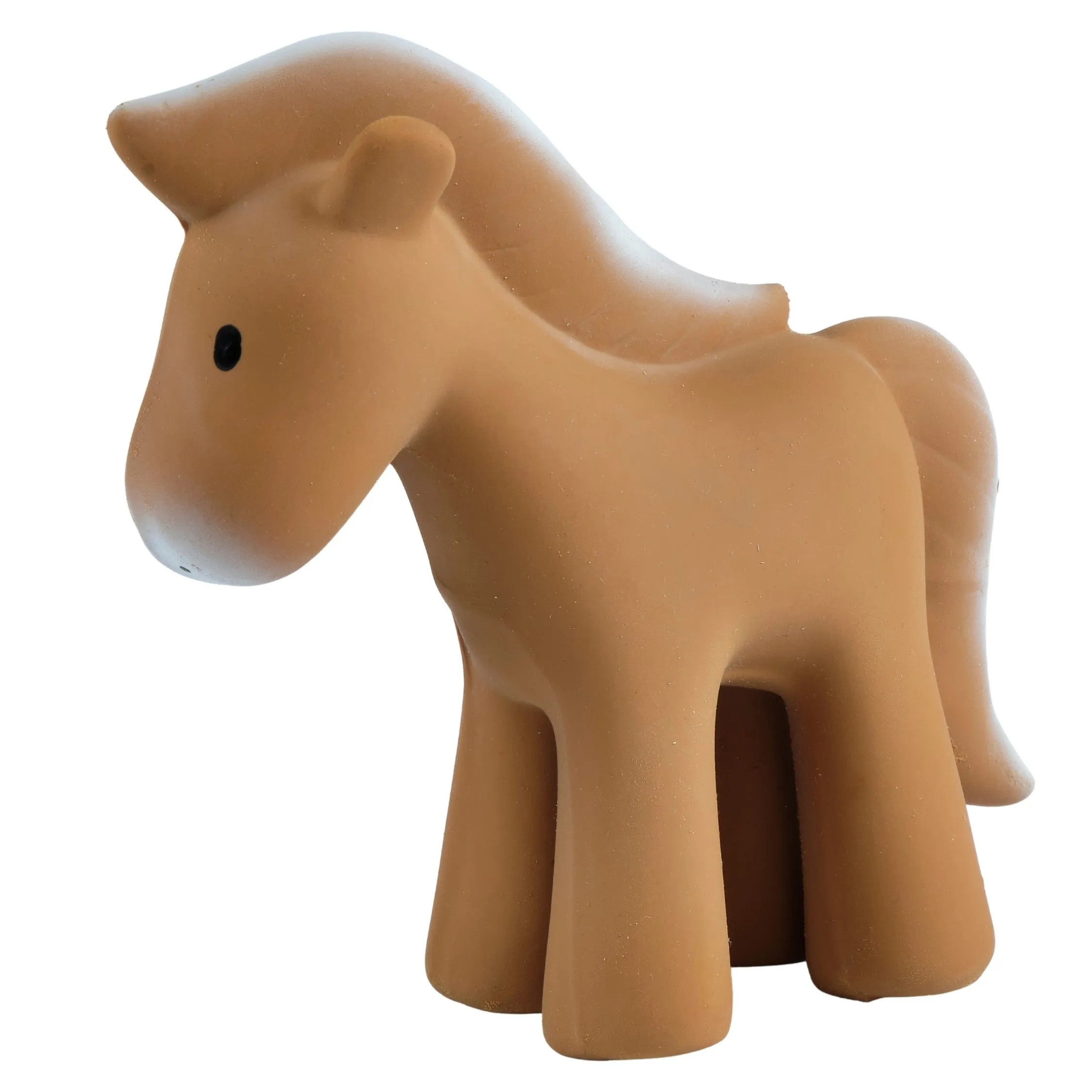 Horse - Natural Rubber Baby Teether Rattle & Bath Toy