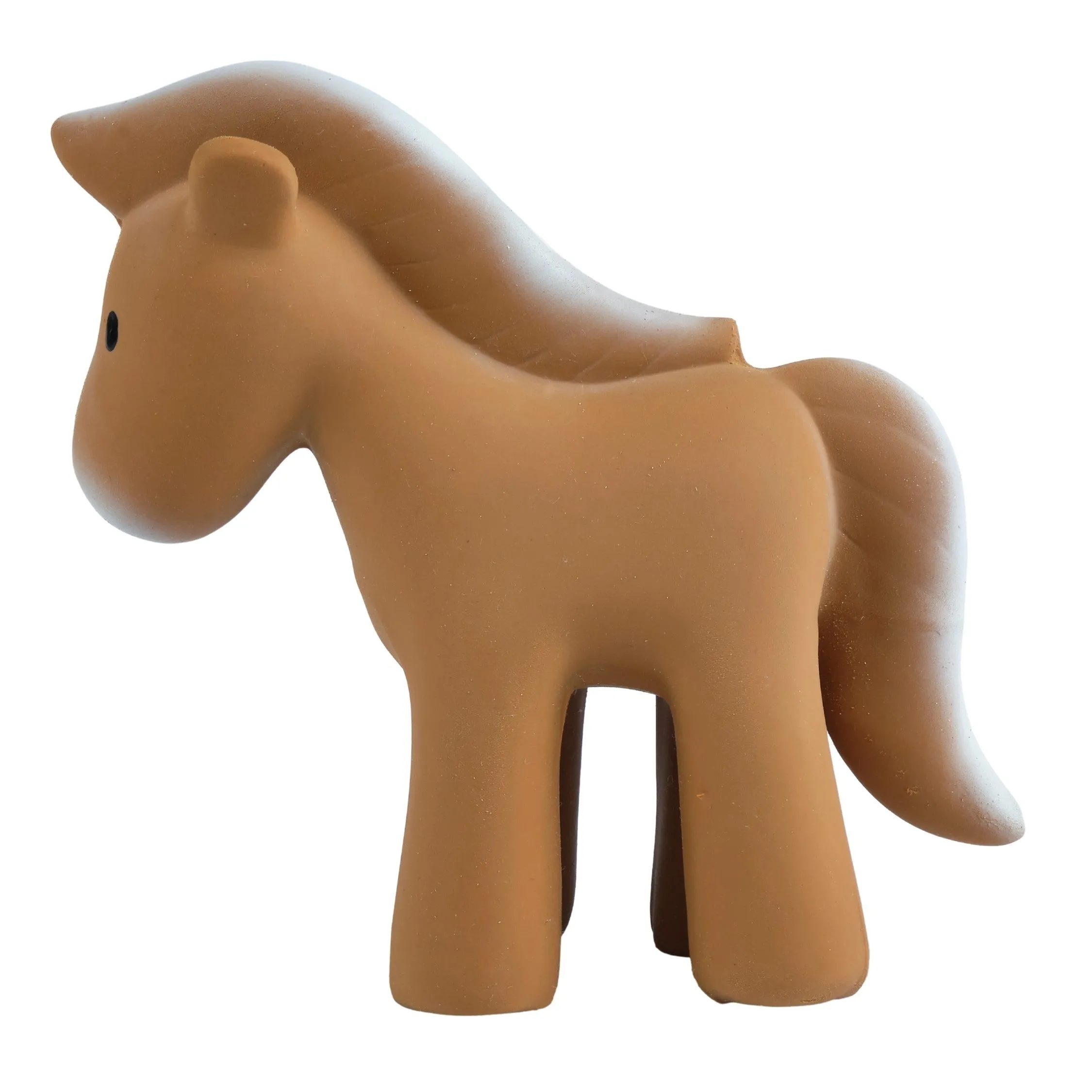 Horse - Natural Rubber Baby Teether Rattle & Bath Toy