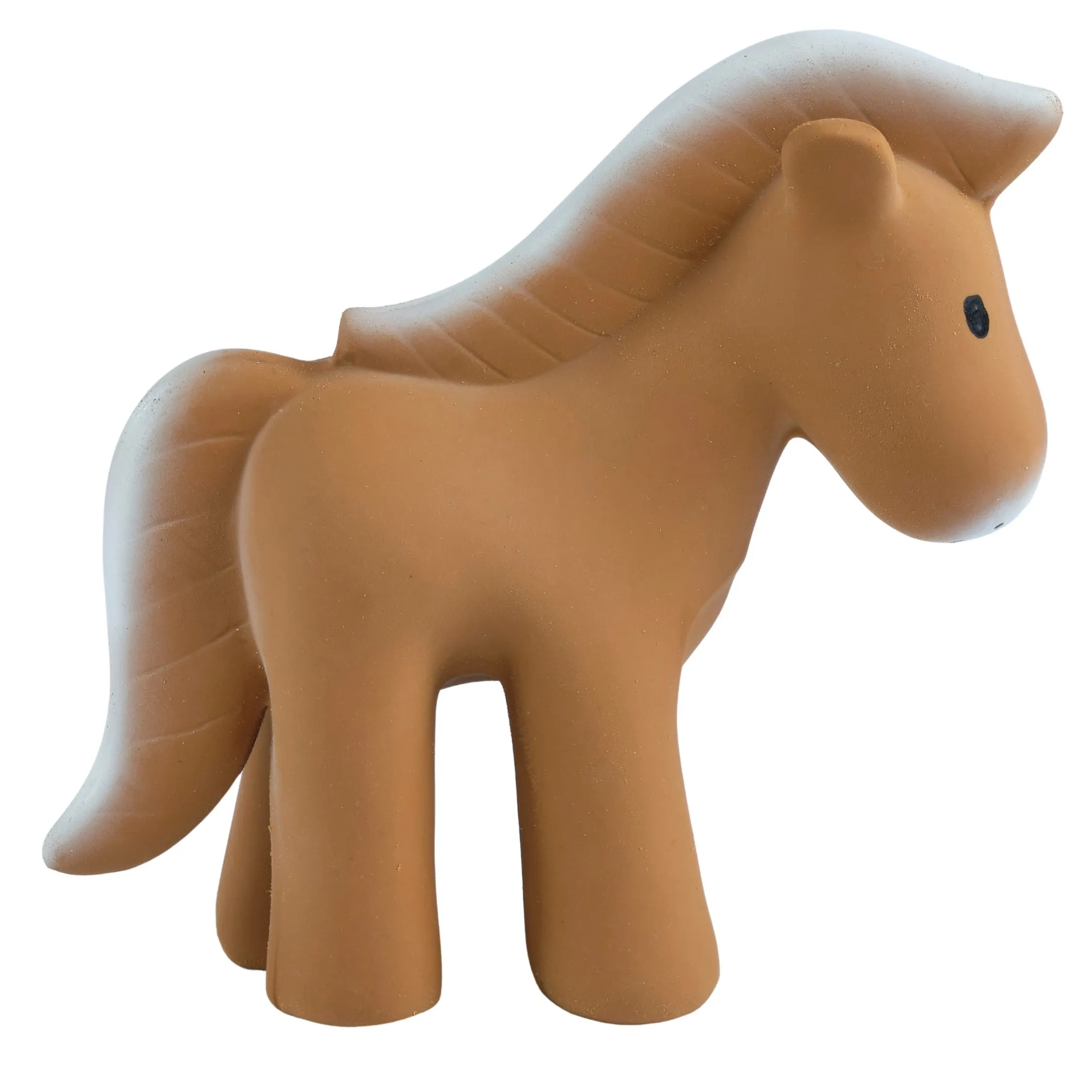 Horse - Natural Rubber Baby Teether Rattle & Bath Toy