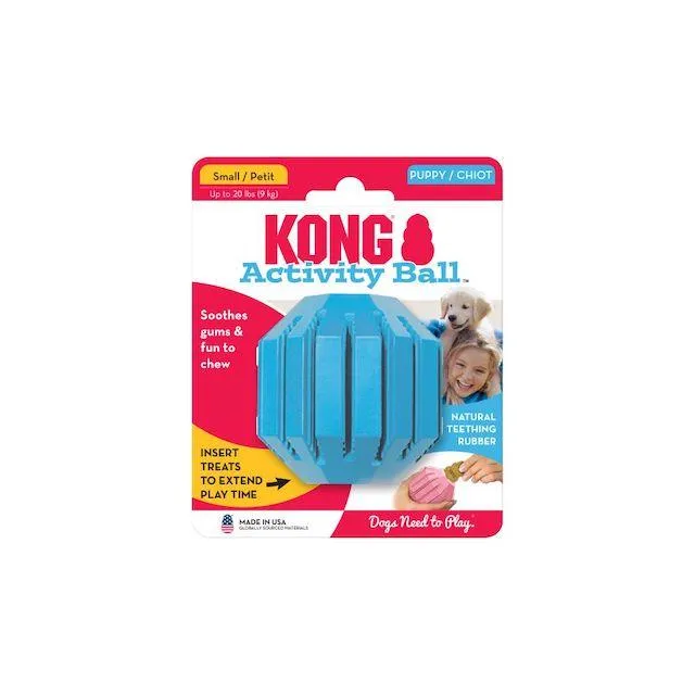 Kong Puppy Activity Ball Dog Toy (Assorted Colours)