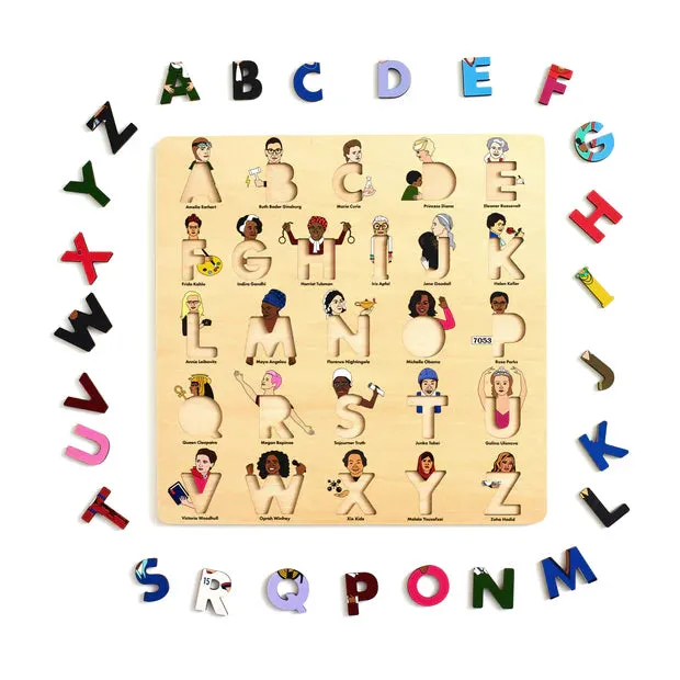 Lady Legends Wooden Alphabet Puzzle