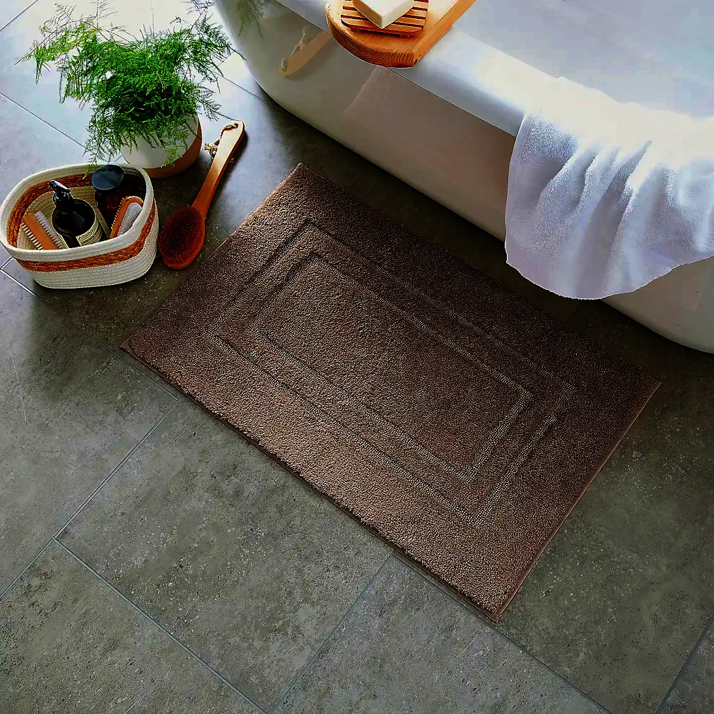 Luxury Extra Large Bath Mat 100% Egyptian Cotton Floor Mats Bath Rugs Water Absorbent Bathroom Toilet Pedestal Carpet Mats