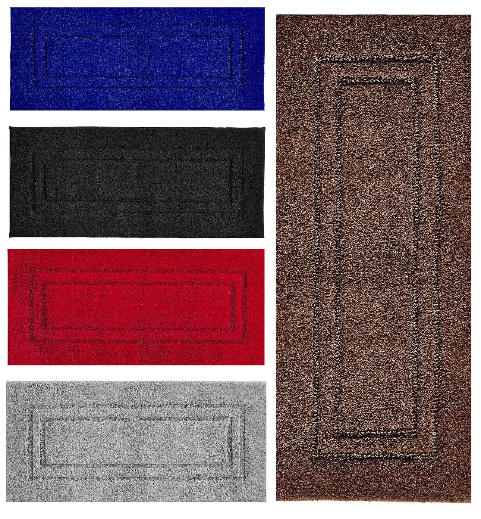 Luxury Extra Large Bath Mat 100% Egyptian Cotton Floor Mats Bath Rugs Water Absorbent Bathroom Toilet Pedestal Carpet Mats