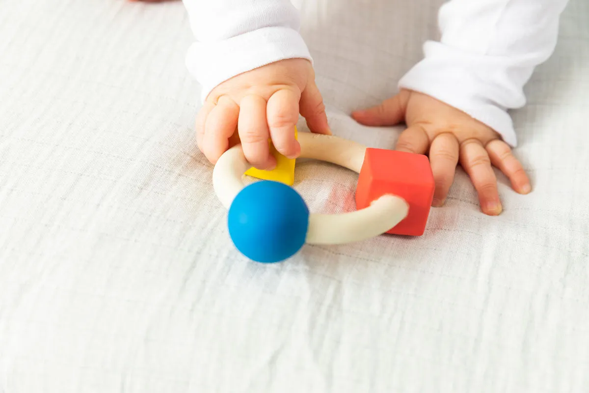 Oli & Carol X Bauhaus Movement Teething Ring Basic Colours