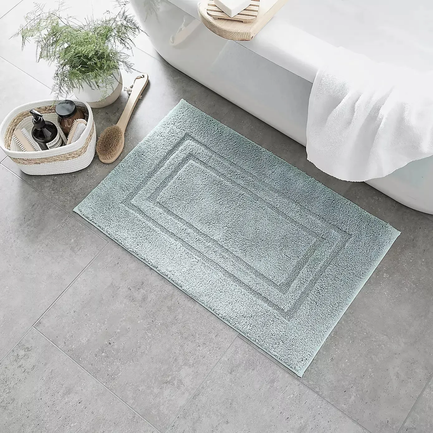 Pack of 2 Luxury Bath Mat Set Super Soft 750-GSM Washable Bath Mat