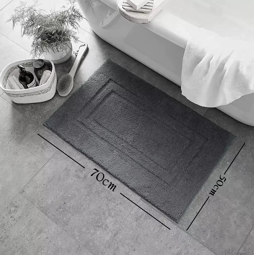 Pack of 2 Luxury Bath Mat Set Super Soft 750-GSM Washable Bath Mat