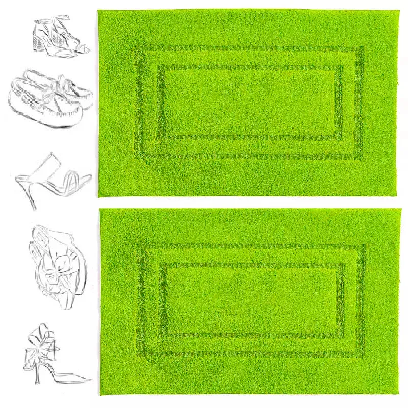 Pack of 2 Luxury Bath Mat Set Super Soft 750-GSM Washable Bath Mat