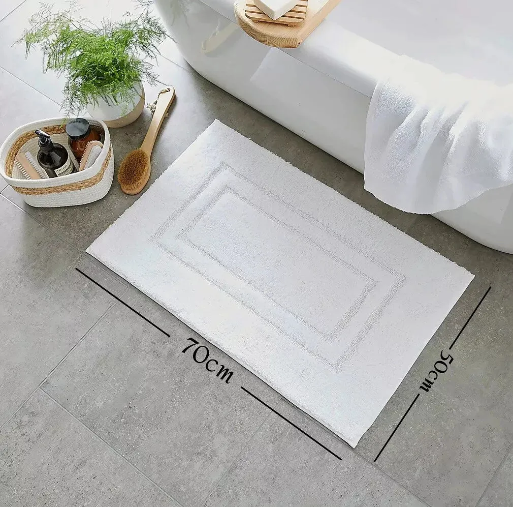 Pack of 2 Luxury Bath Mat Set Super Soft 750-GSM Washable Bath Mat