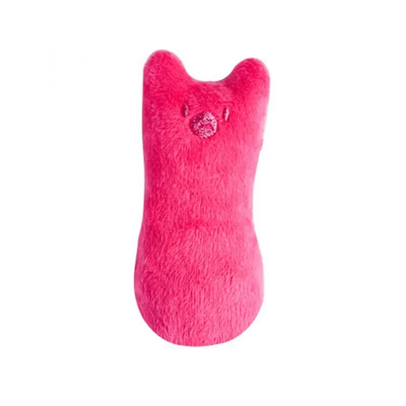 Teeth Grinding Catnip Toys Funny Interactive Plush Cat Toy Pet Kitten Chewing Vocal Toy Claws Thumb Bite Cat Mint for Cats