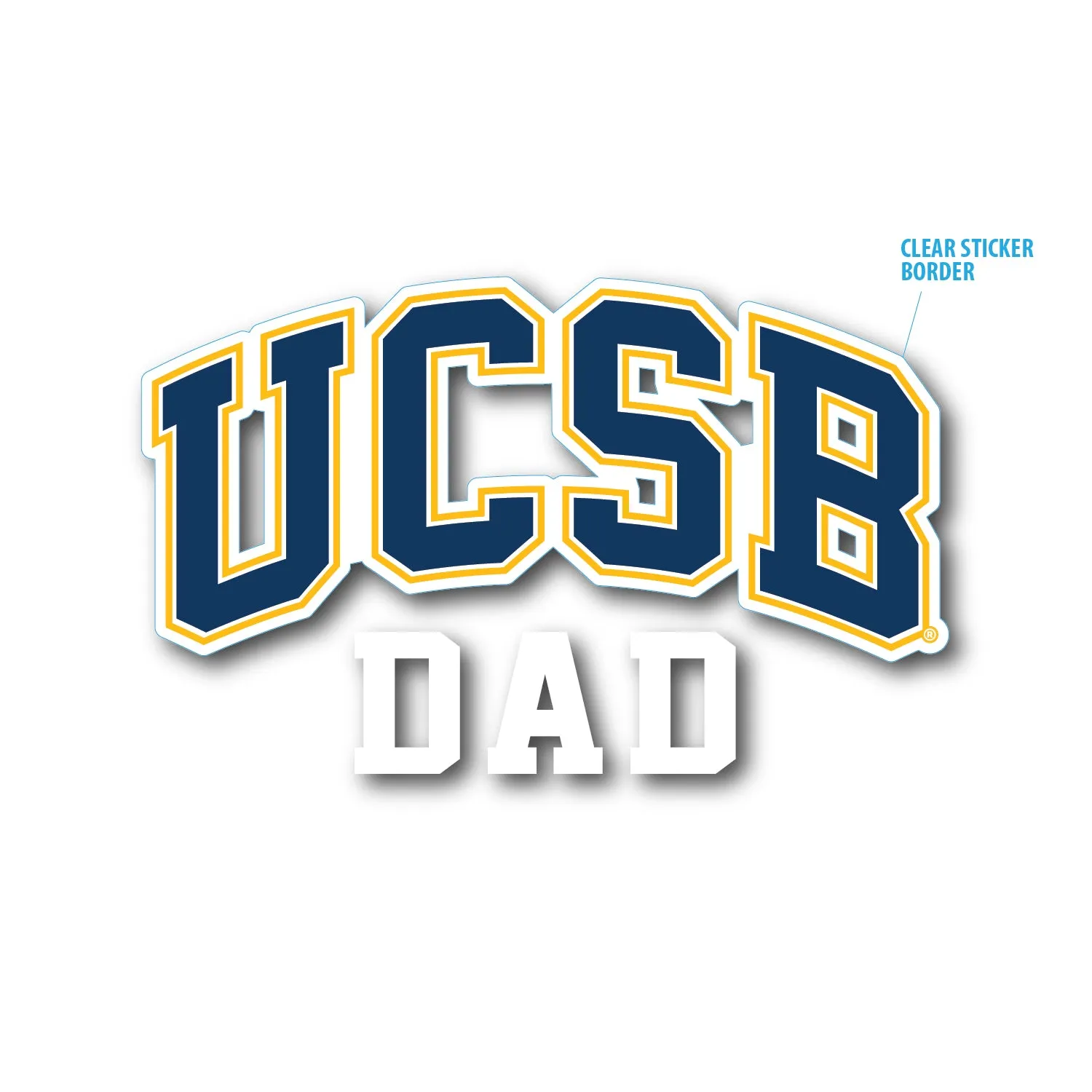 UCSB Dad Die Cut Sticker
