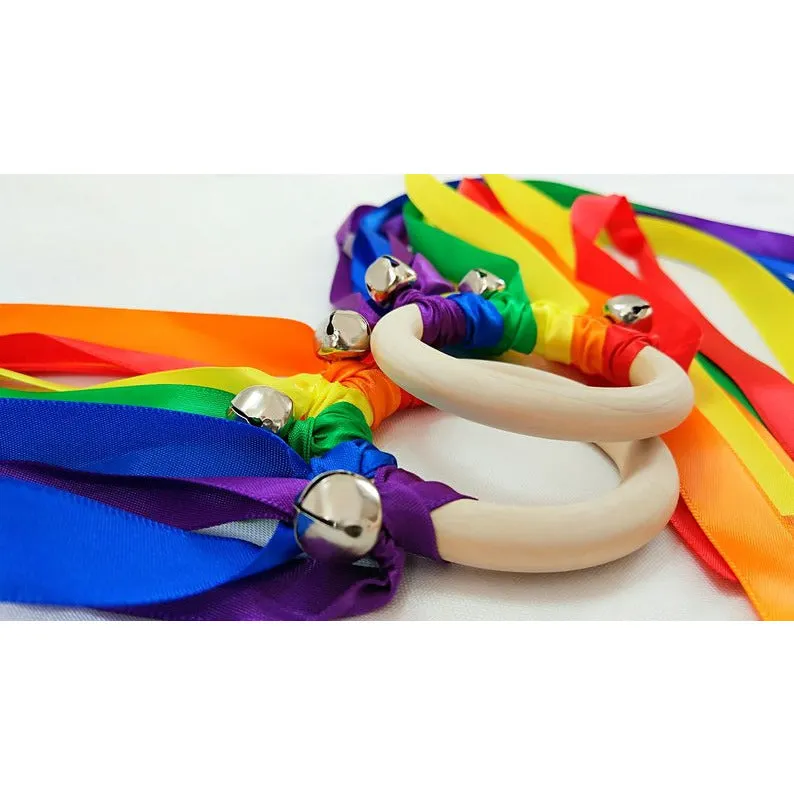 Waldorf Ribbon Hand Kite With Bell 20 pcs