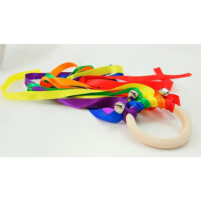 Waldorf Ribbon Hand Kite With Bell 20 pcs