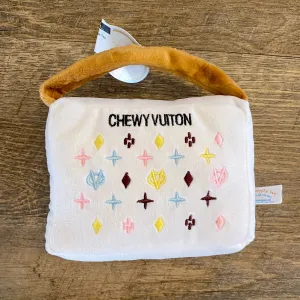 White Chewy Vuiton Large Handbag Plush Toy