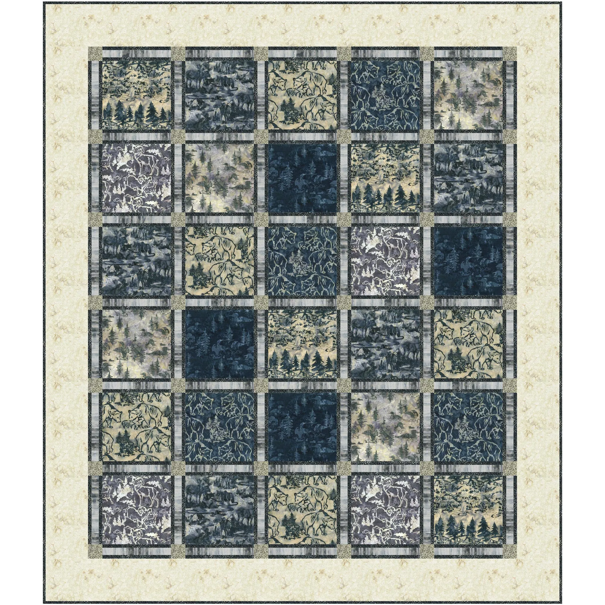 Window Panes Quilt PC-308e - Downloadable Pattern