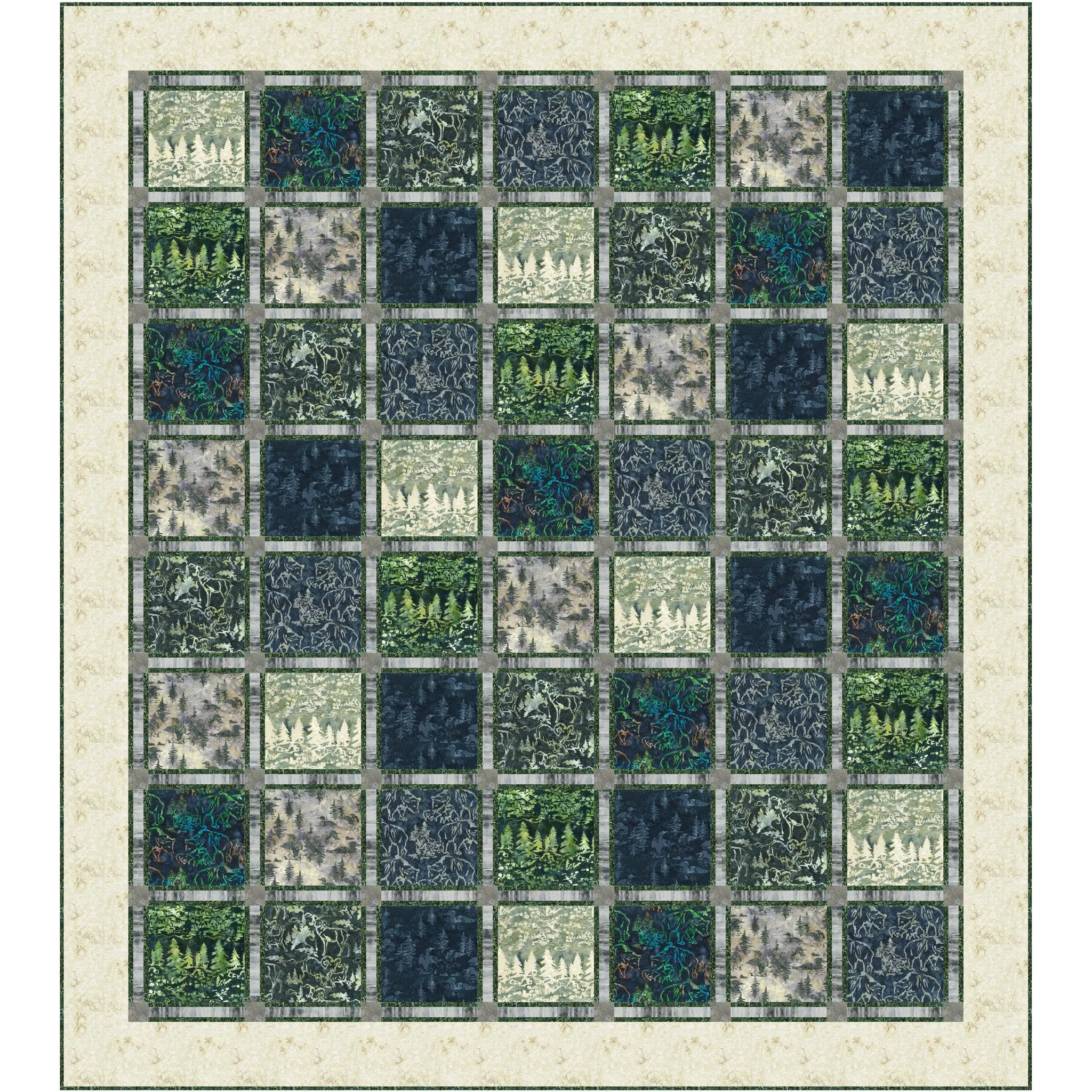 Window Panes Quilt PC-308e - Downloadable Pattern