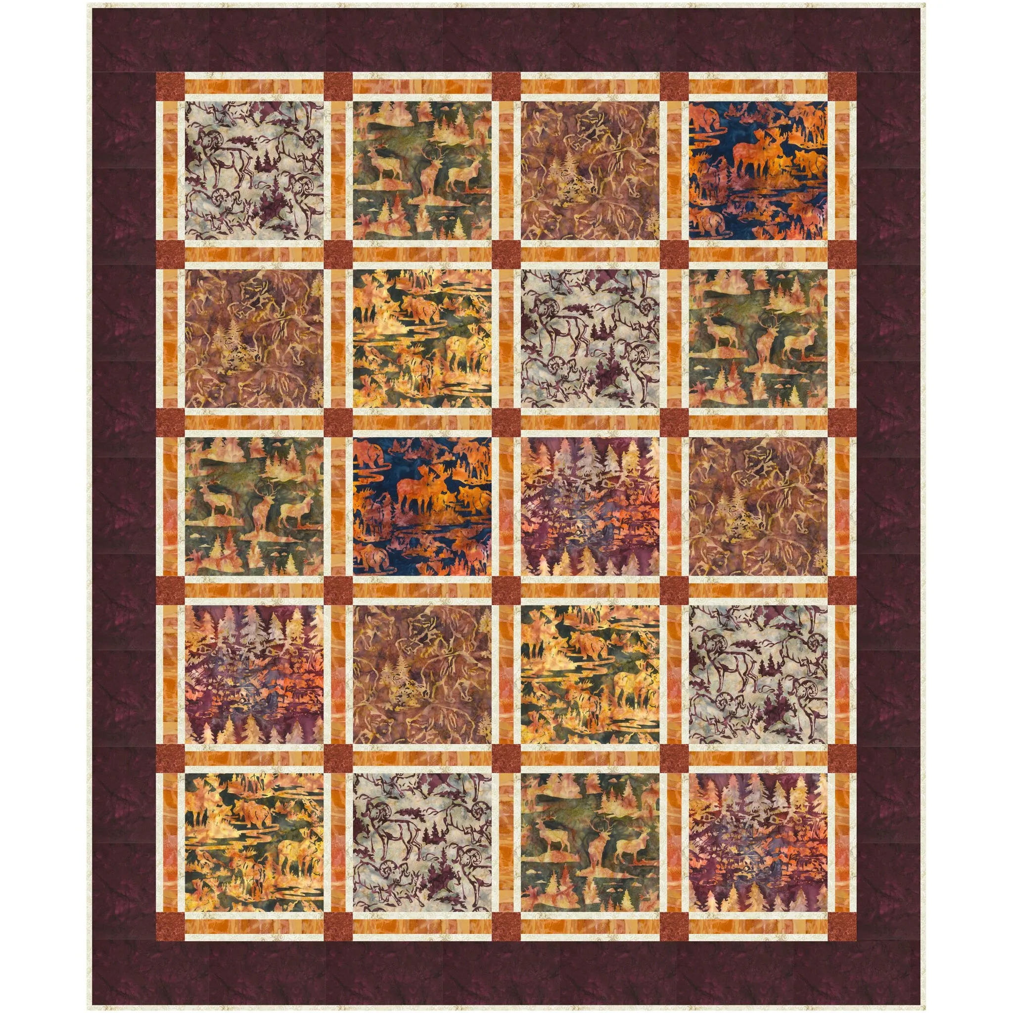Window Panes Quilt PC-308e - Downloadable Pattern