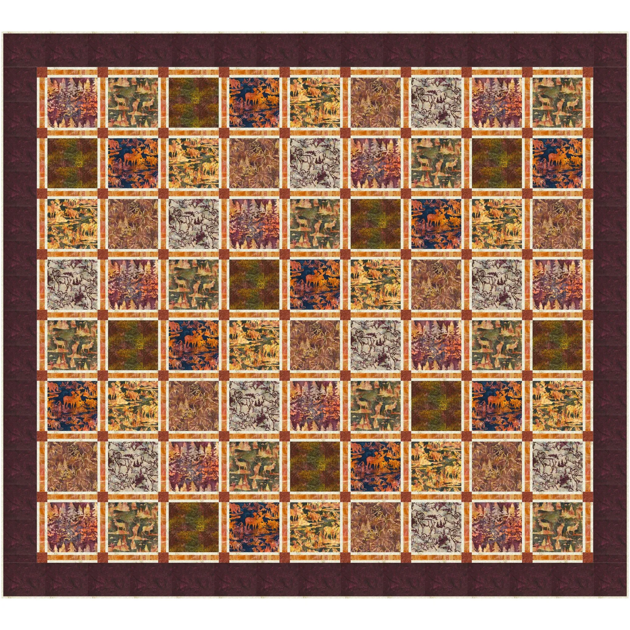 Window Panes Quilt PC-308e - Downloadable Pattern