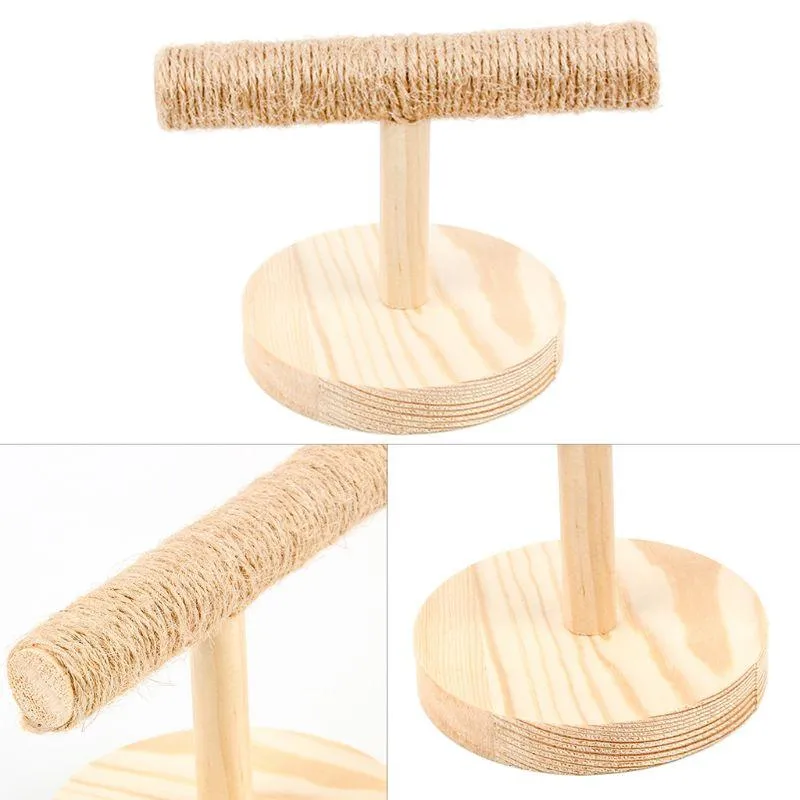 Wood and Sisal Bird's Perch