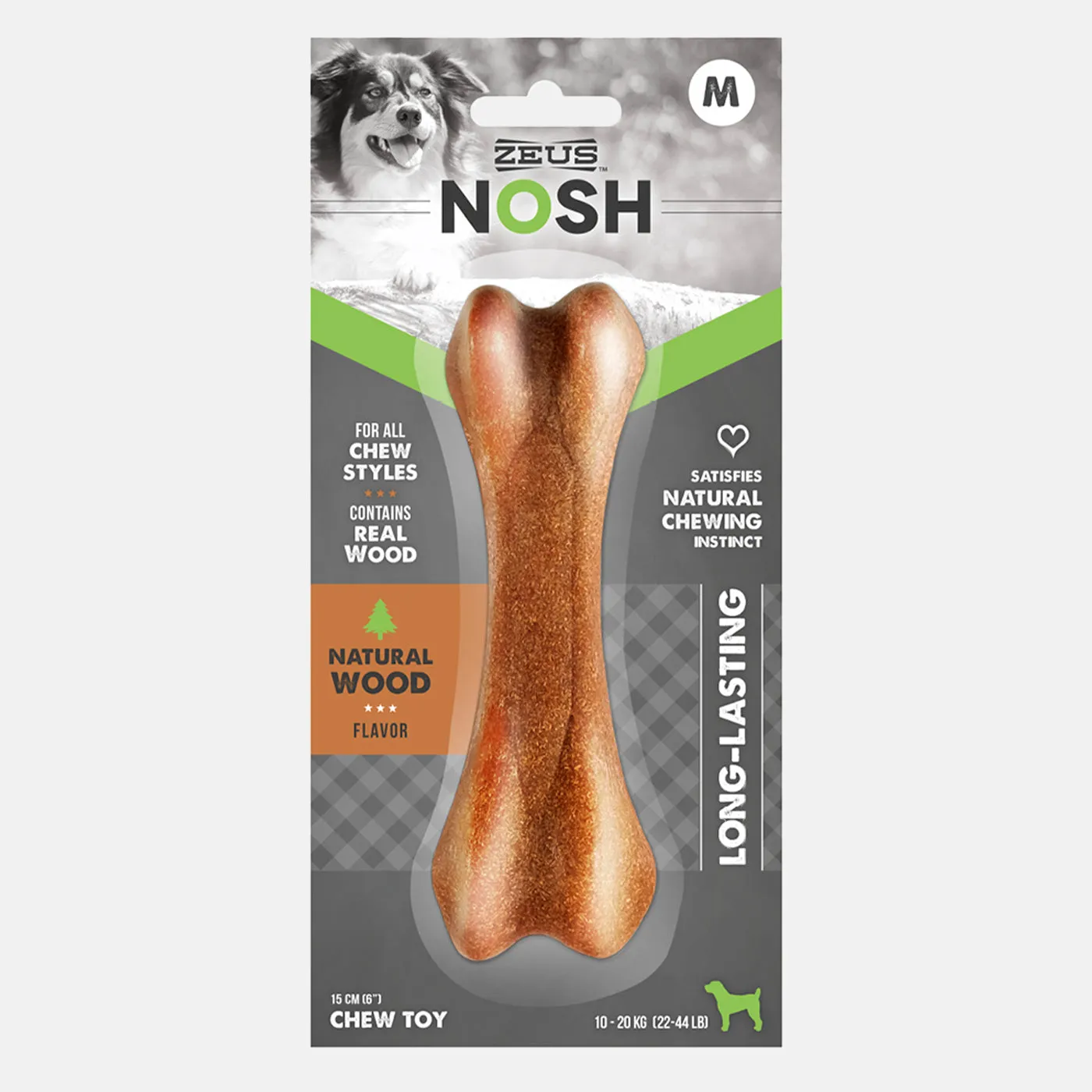 Zeus Nosh Nylon & Wood Chew Bone