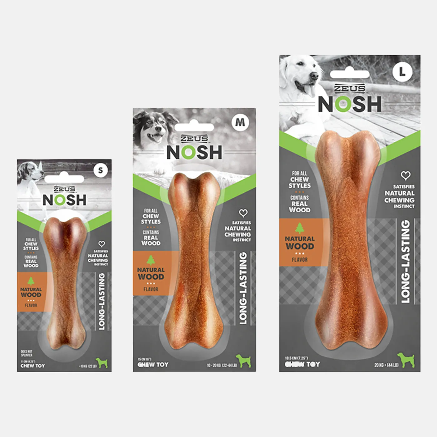 Zeus Nosh Nylon & Wood Chew Bone